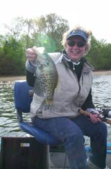 crappie fishing lady