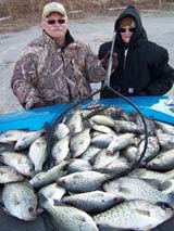 cold weather crappie catch