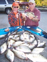 couple crappie catch